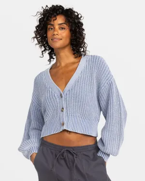 Roxy Sundaze Washed Sweater-Infinity Blau