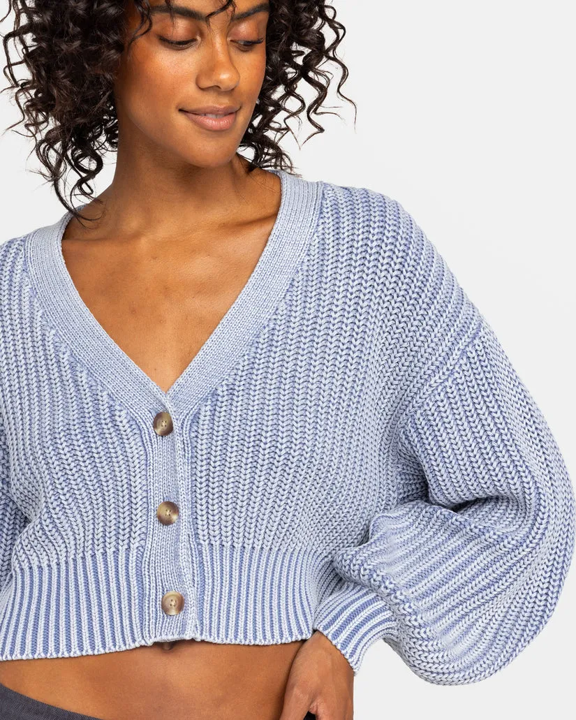 Roxy Sundaze Washed Sweater-Infinity Blau