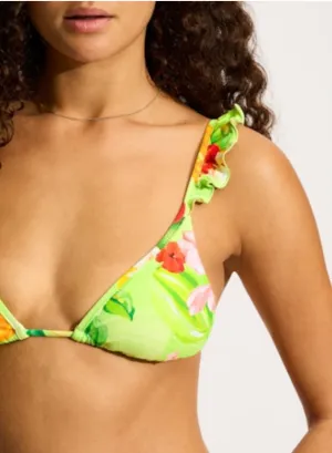 SEAFOLLY Tropique Slide Tri Bikini-Oberteil - Aloe-Gel