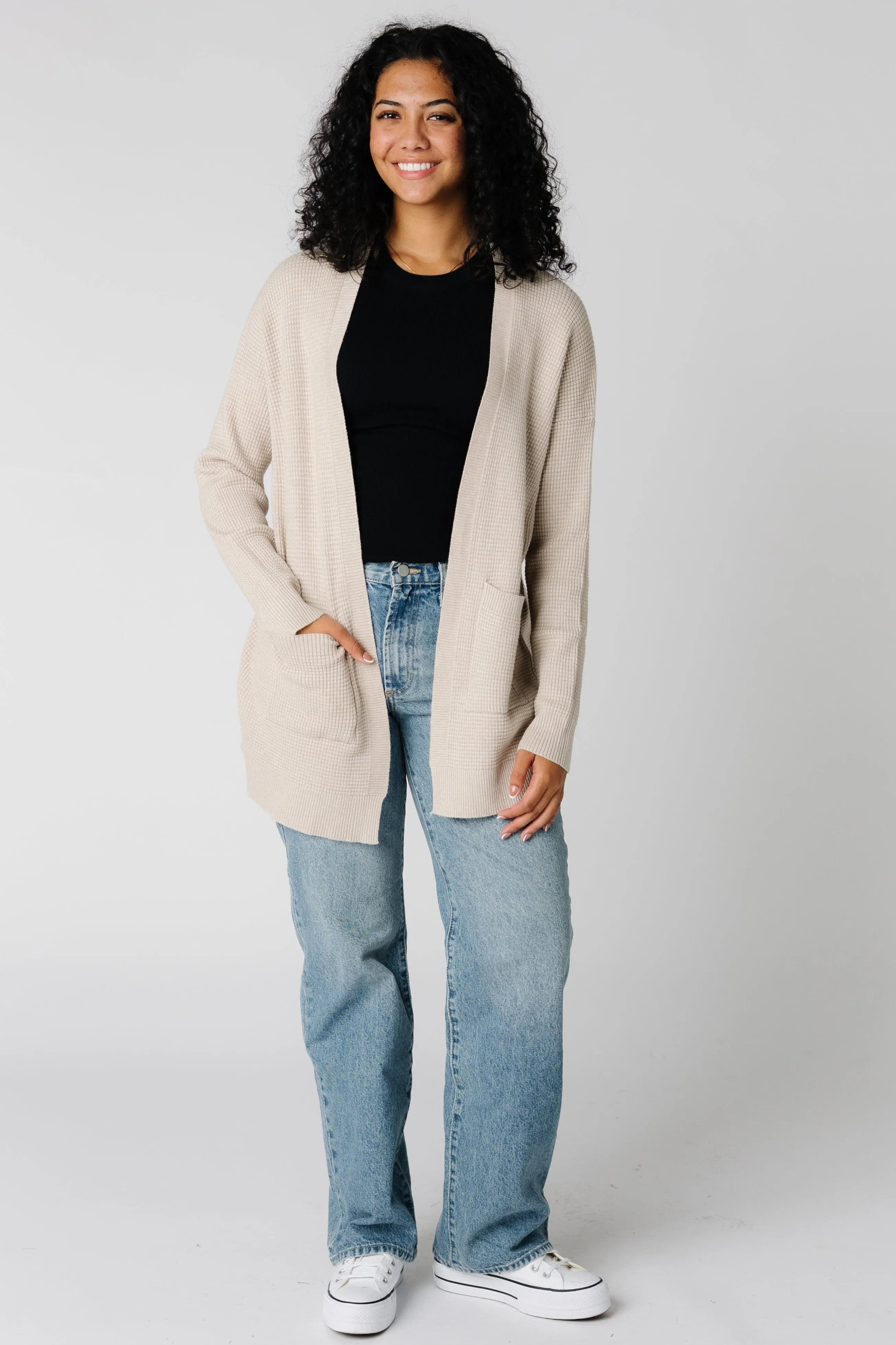 Weicher offener Cardigan