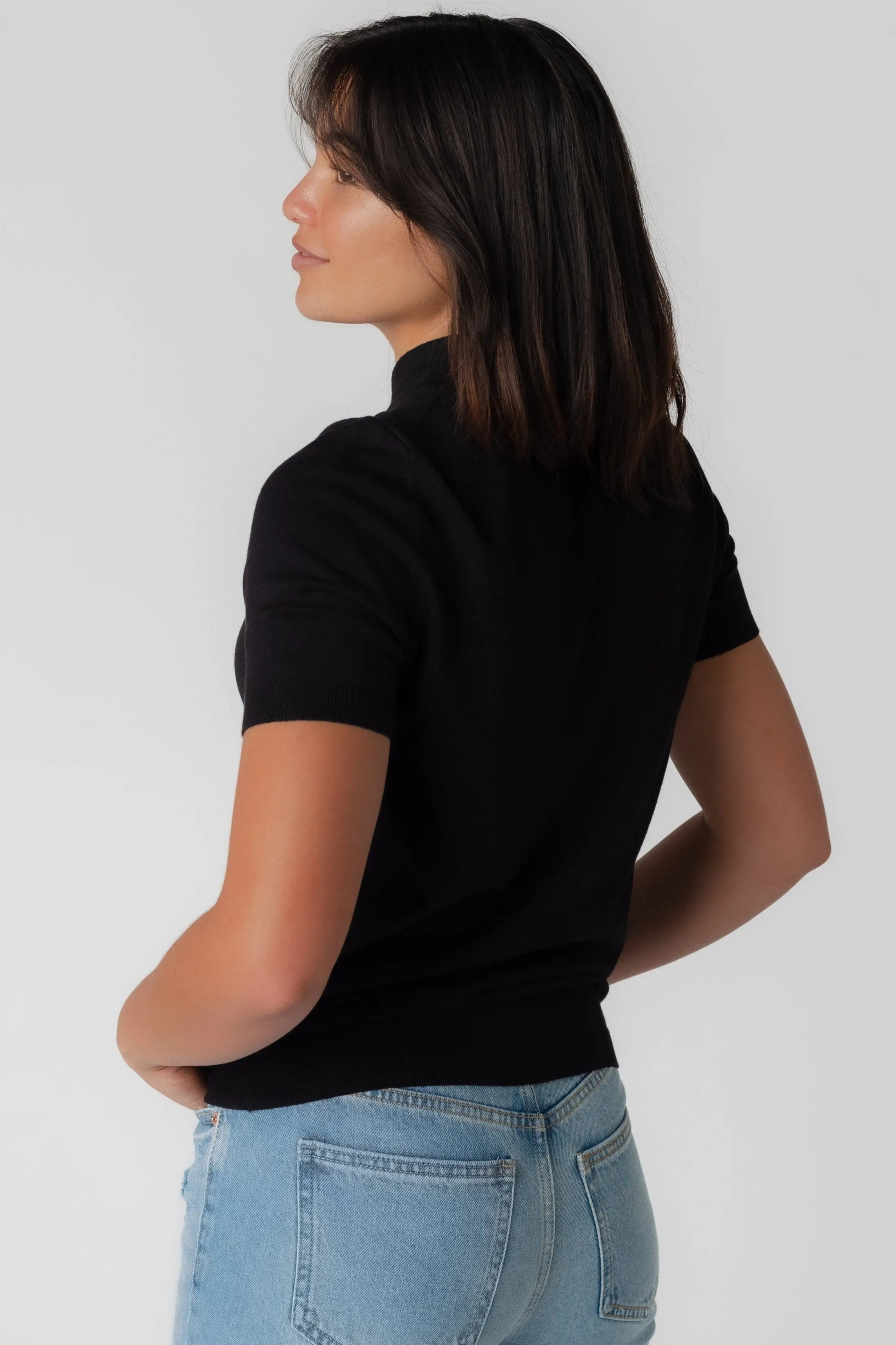 Stella Soft Mock Neck Pullover
