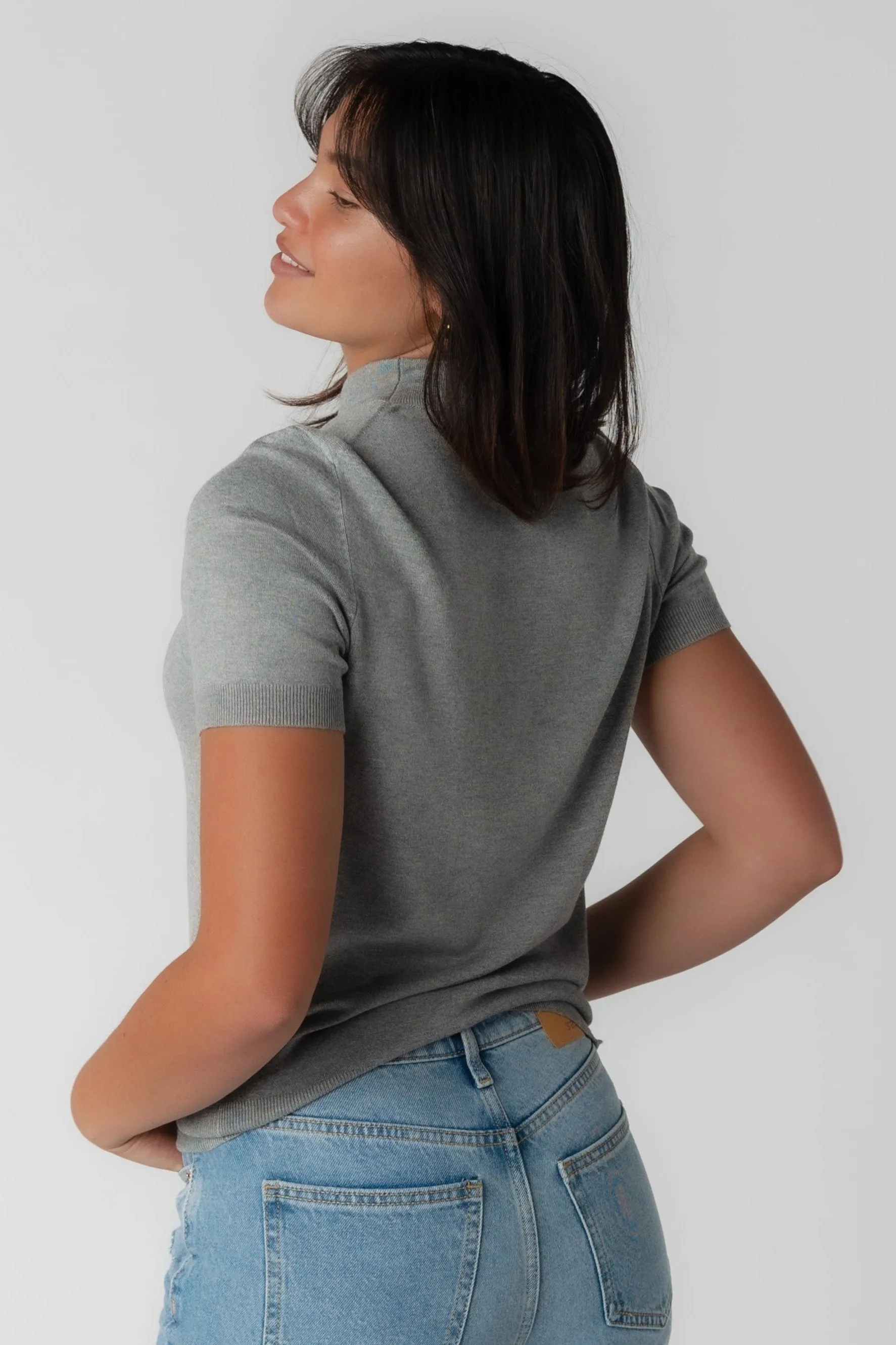 Stella Soft Mock Neck Pullover