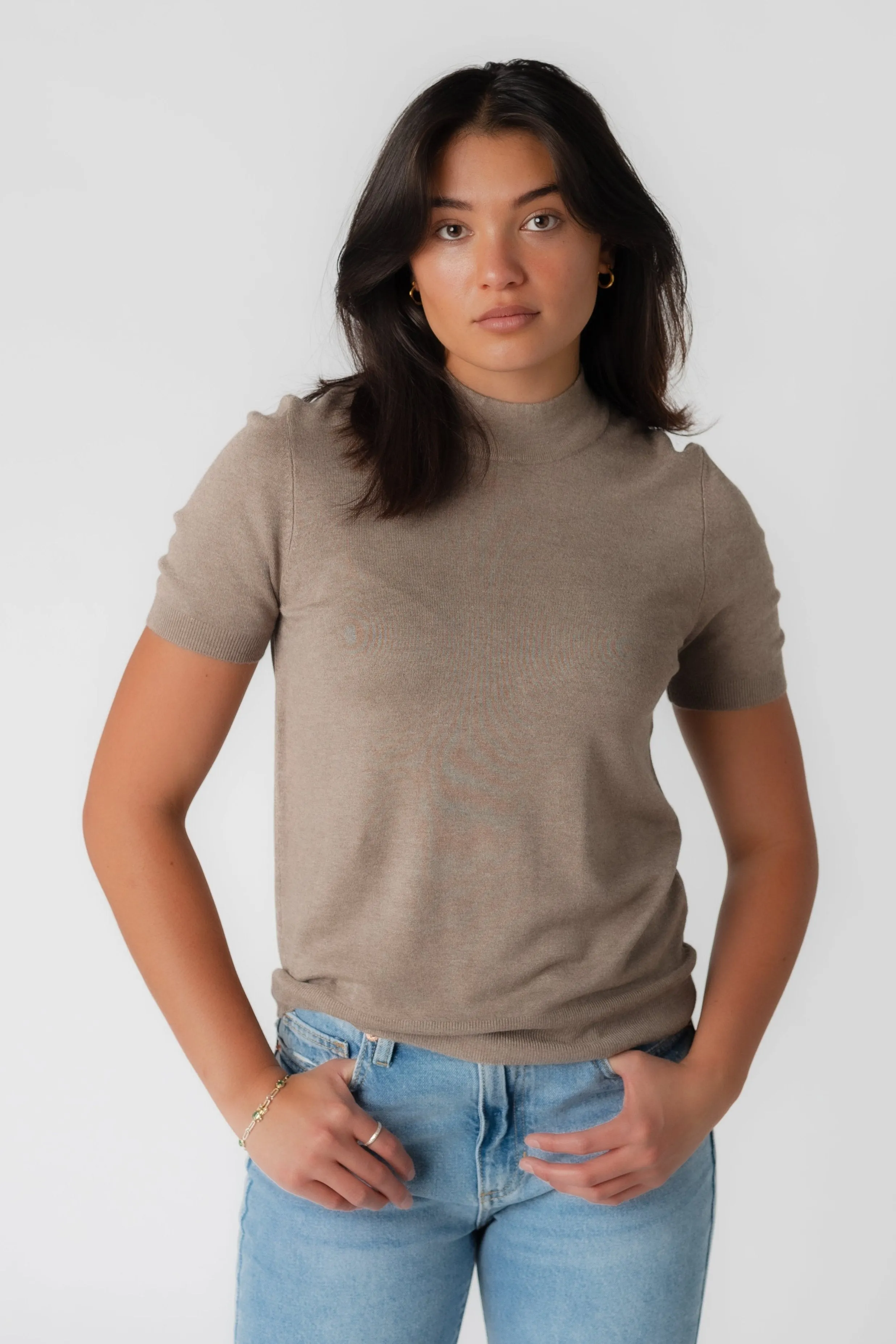 Stella Soft Mock Neck Pullover