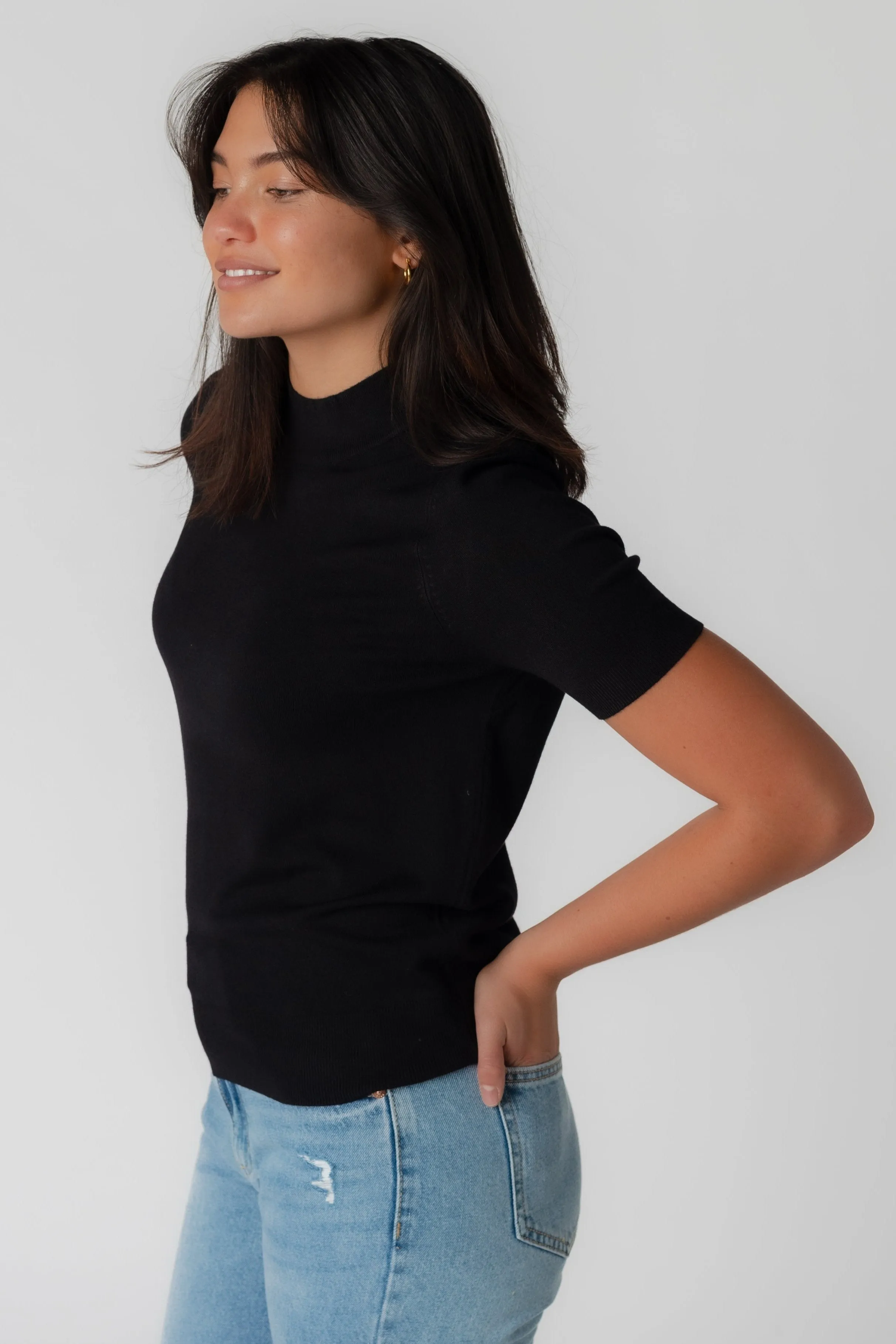 Stella Soft Mock Neck Pullover