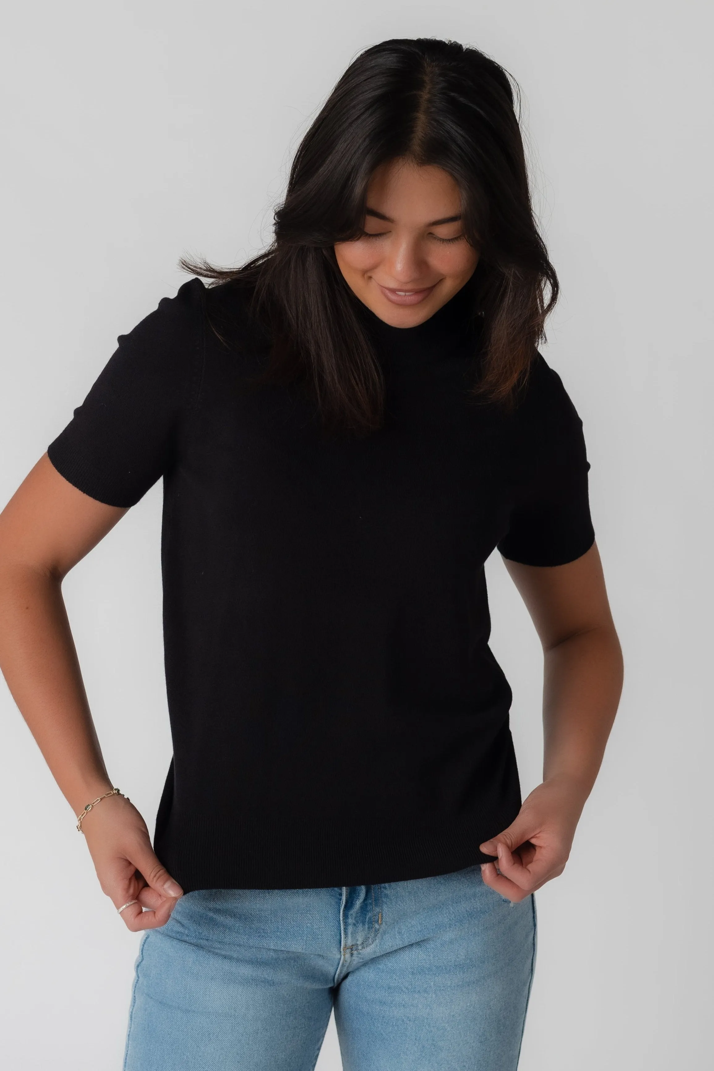 Stella Soft Mock Neck Pullover