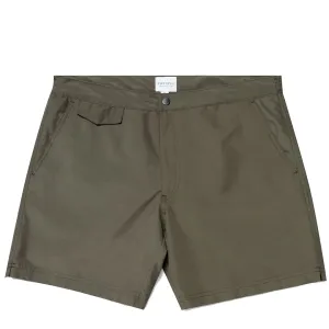 Sunspel Maßgeschneiderte Badehose Jäger Grün Kleidung Sunspel