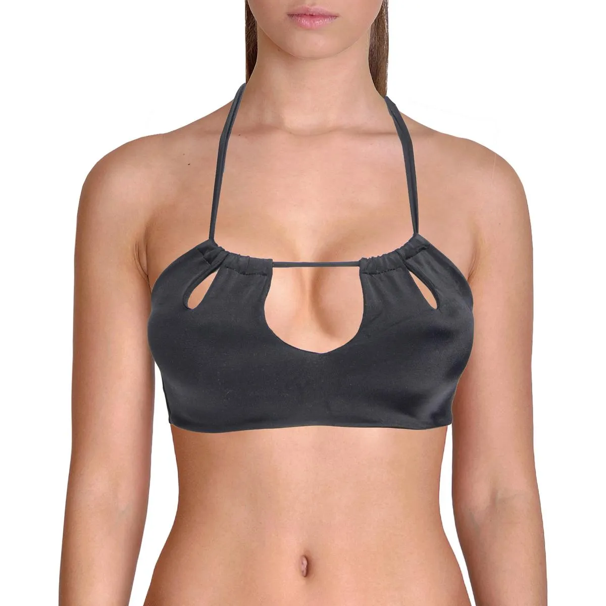 Tamarin Damen Bikini Oberteil mit Halter und Ausschnitt