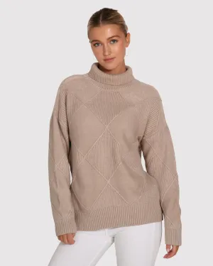 Der Academy Rollkragenpullover - Hafer