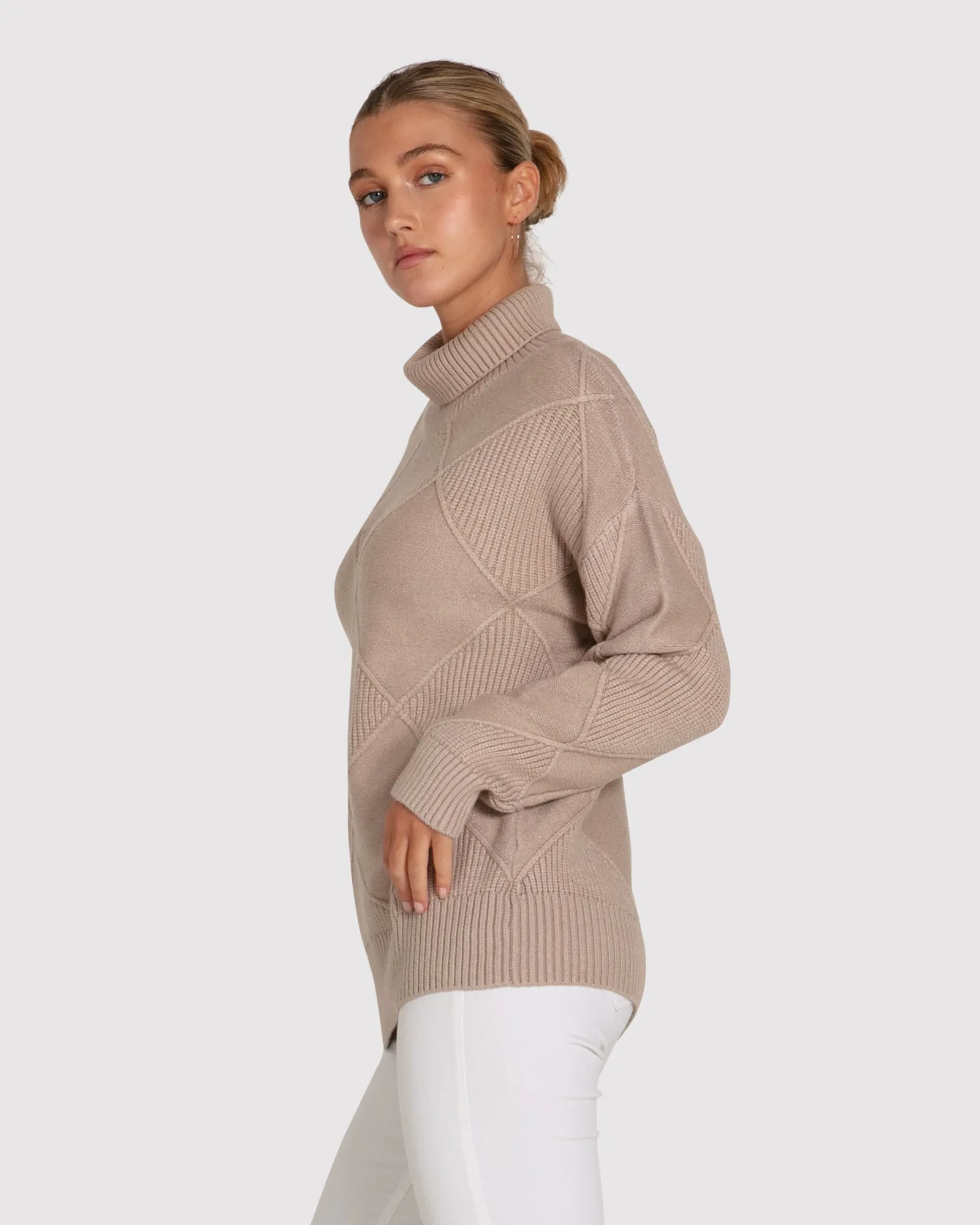 Der Academy Rollkragenpullover - Hafer