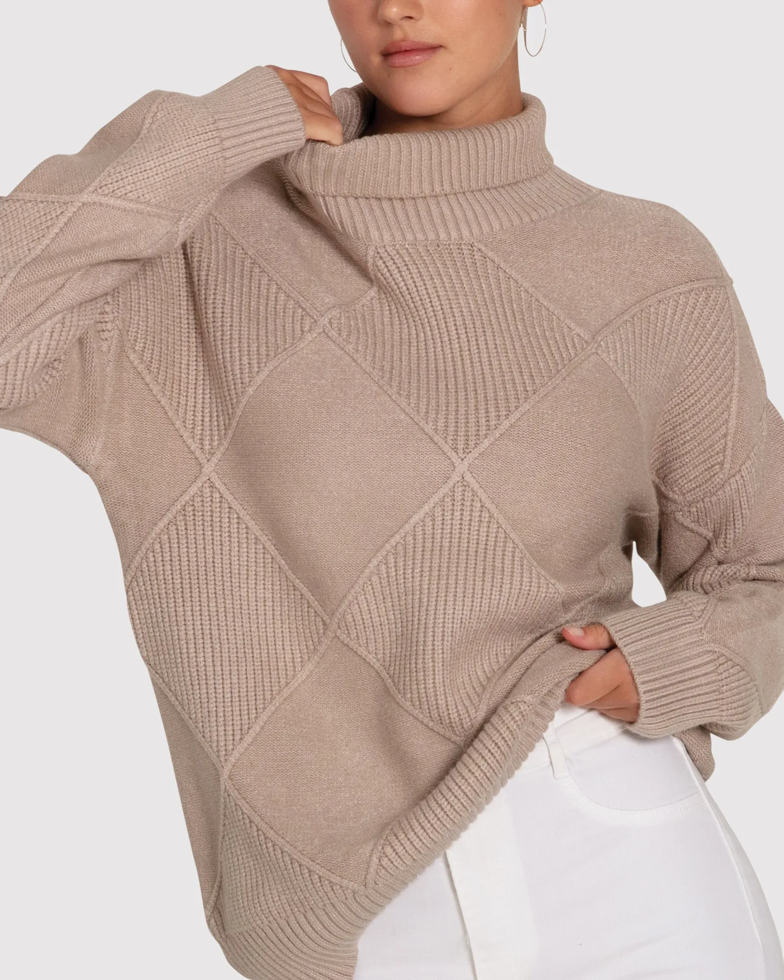 Der Academy Rollkragenpullover - Hafer