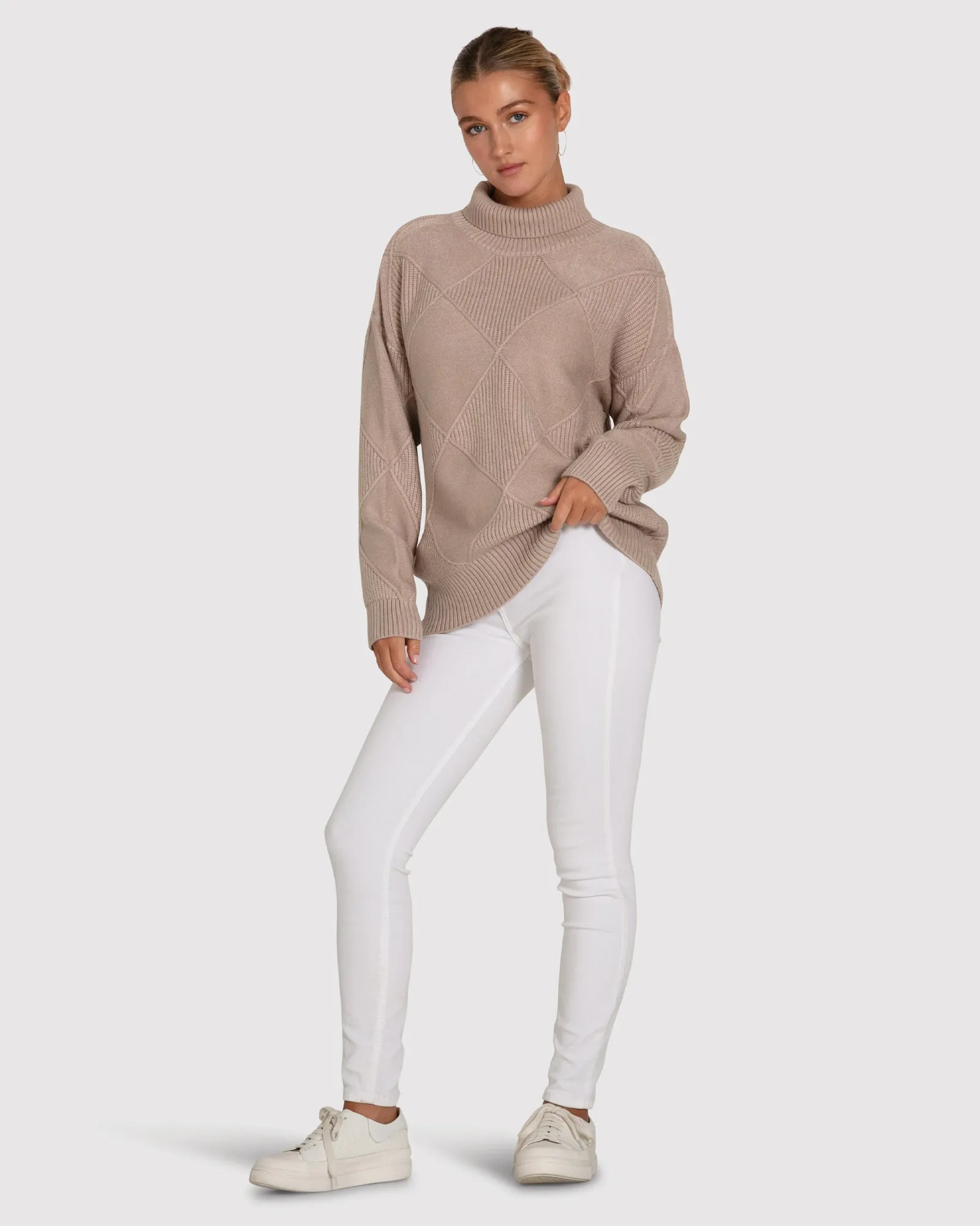 Der Academy Rollkragenpullover - Hafer
