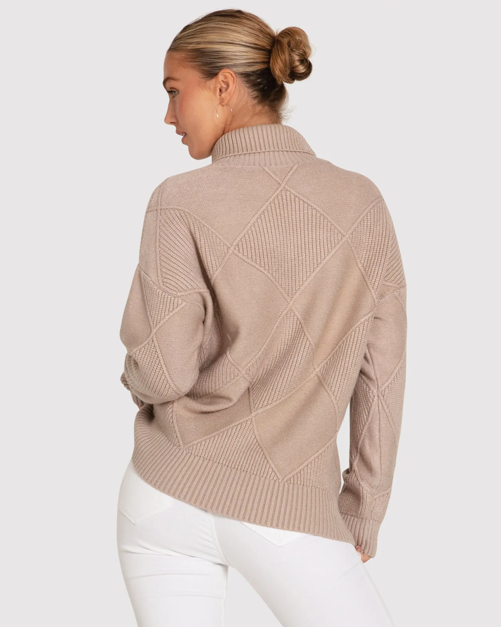 Der Academy Rollkragenpullover - Hafer