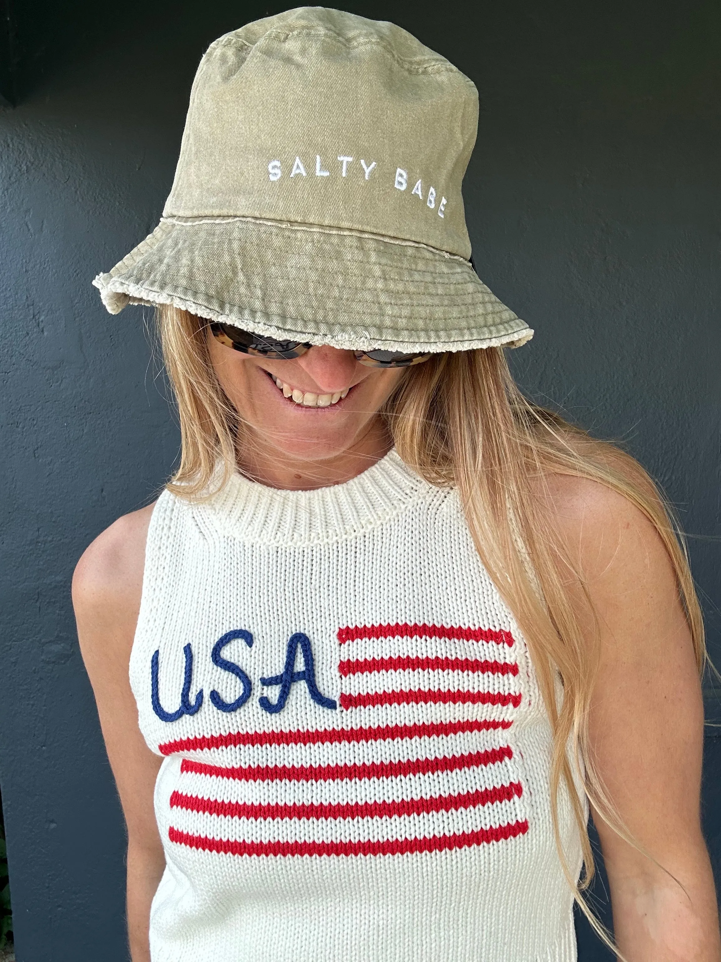 USA Strick-Tanktop