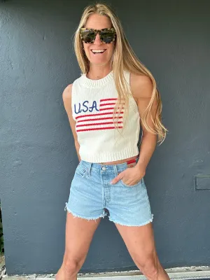 USA Strick-Tanktop