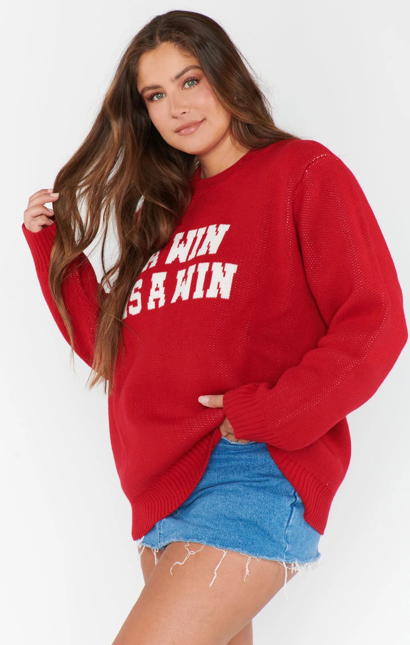 Varsity Sweater ~ Gewinn-Graphic-Strick