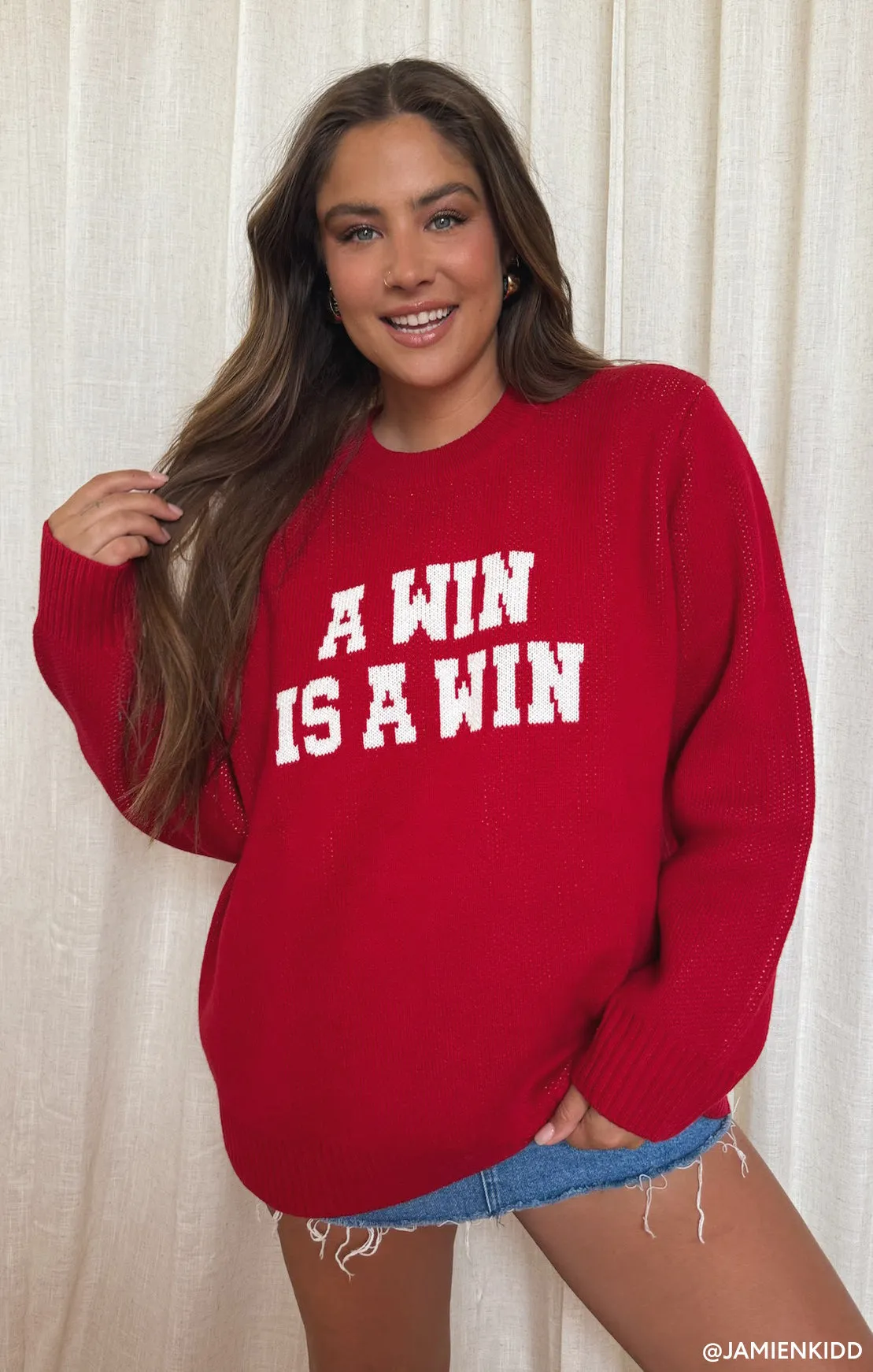 Varsity Sweater ~ Gewinn-Graphic-Strick