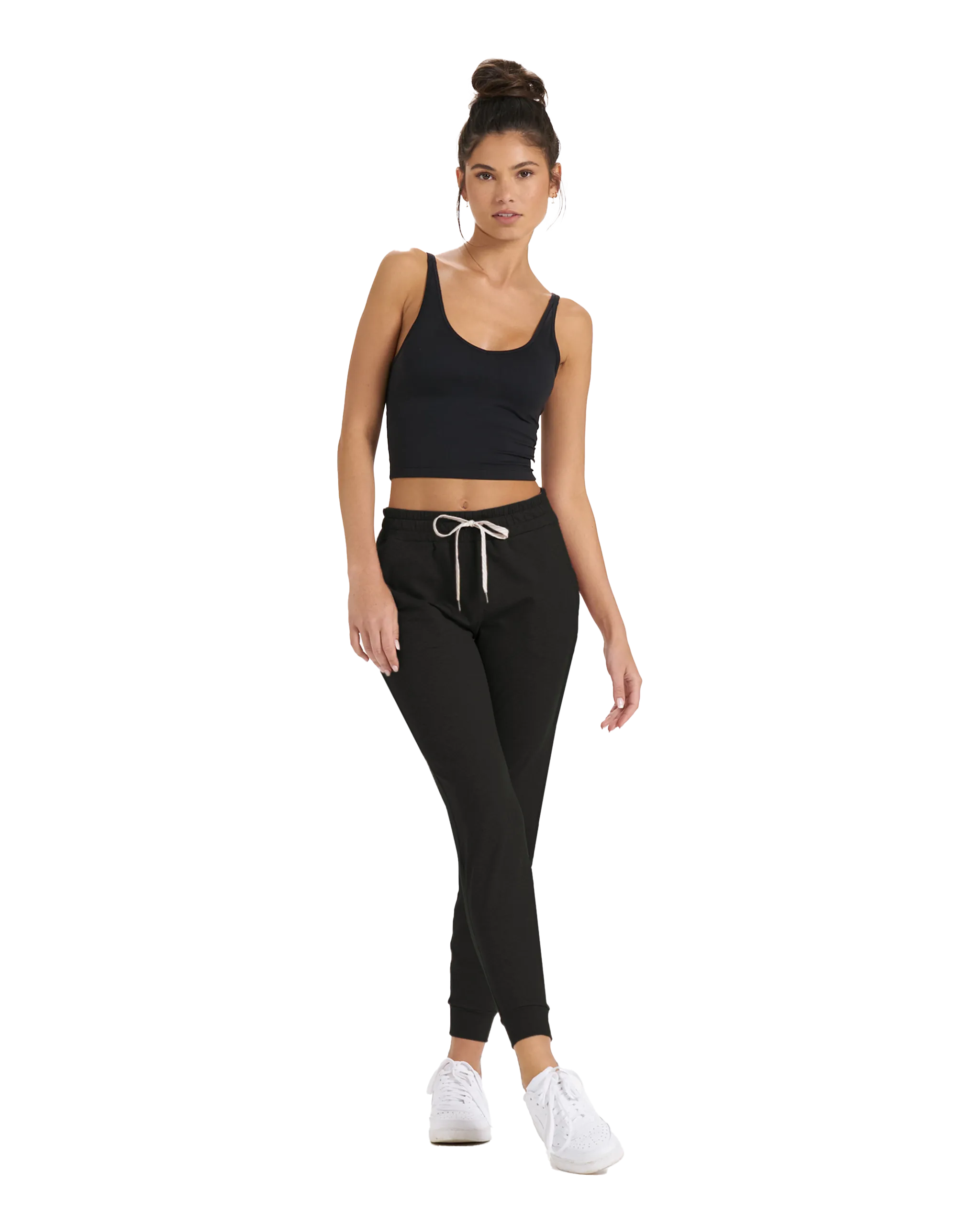Vuori Performance Joggerhose in Schwarz Meliert