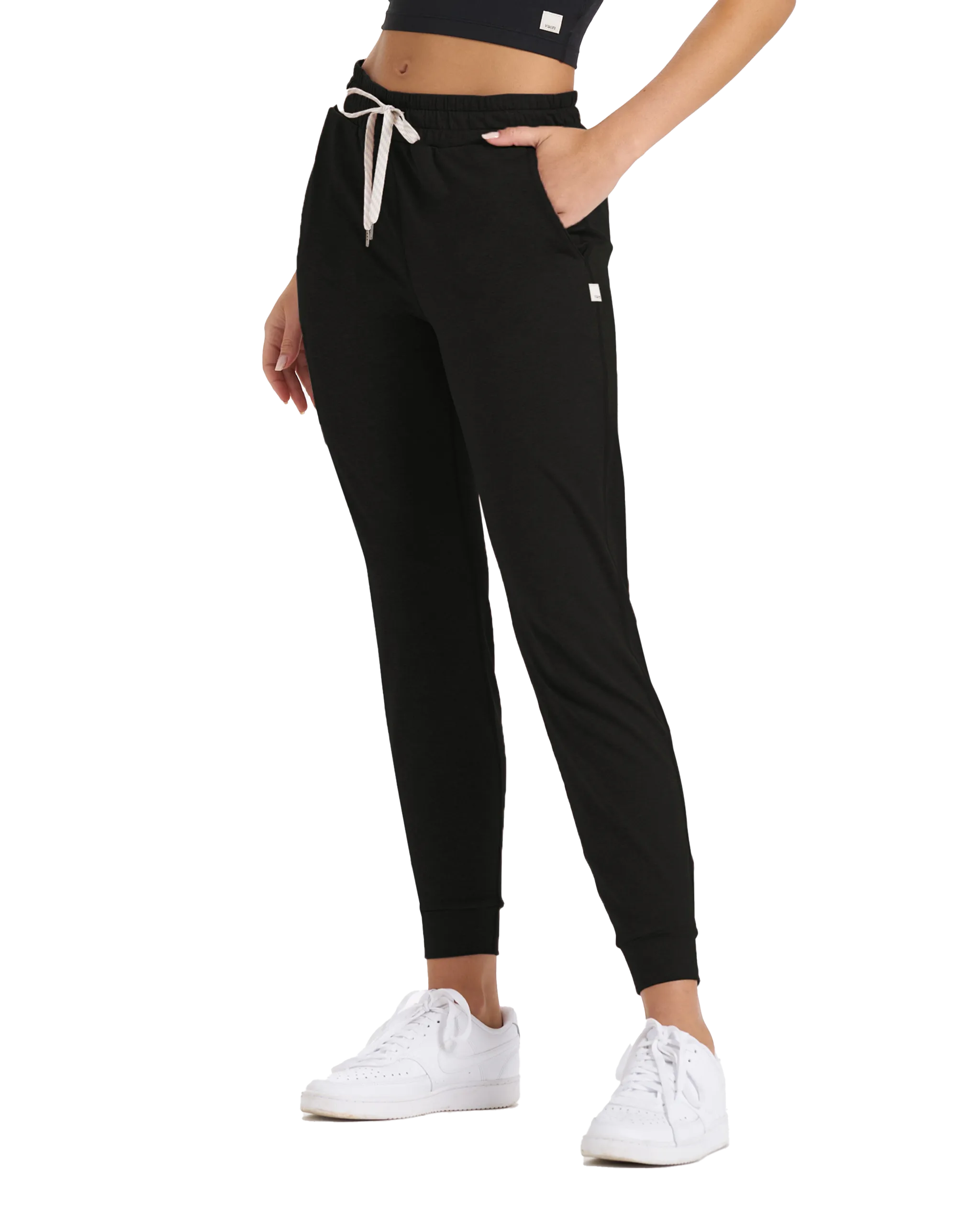 Vuori Performance Joggerhose in Schwarz Meliert