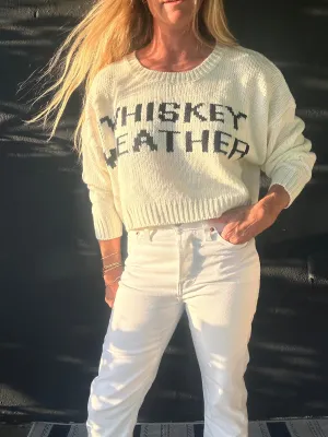 Whisky Weather gestutztes Sweatshirt