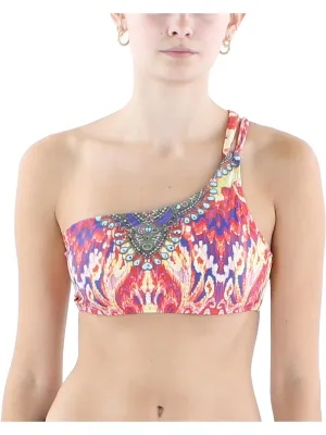 Damen-Bikini-Oberteil aus Polyester mit Verzierungen