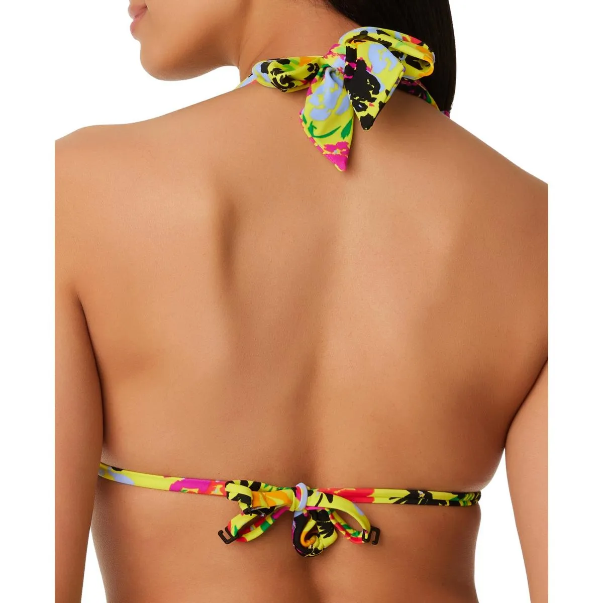 Damen-Bikini-Oberteil mit Blumenmuster und herausnehmbarer Polsterung