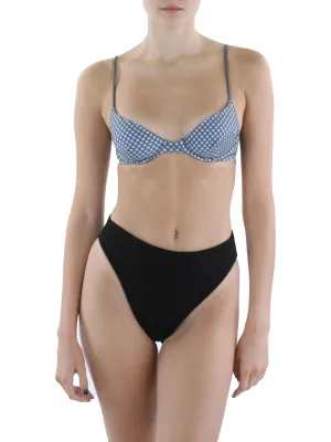 Damen-Balkonett-Bikini-Oberteil mit Perforation