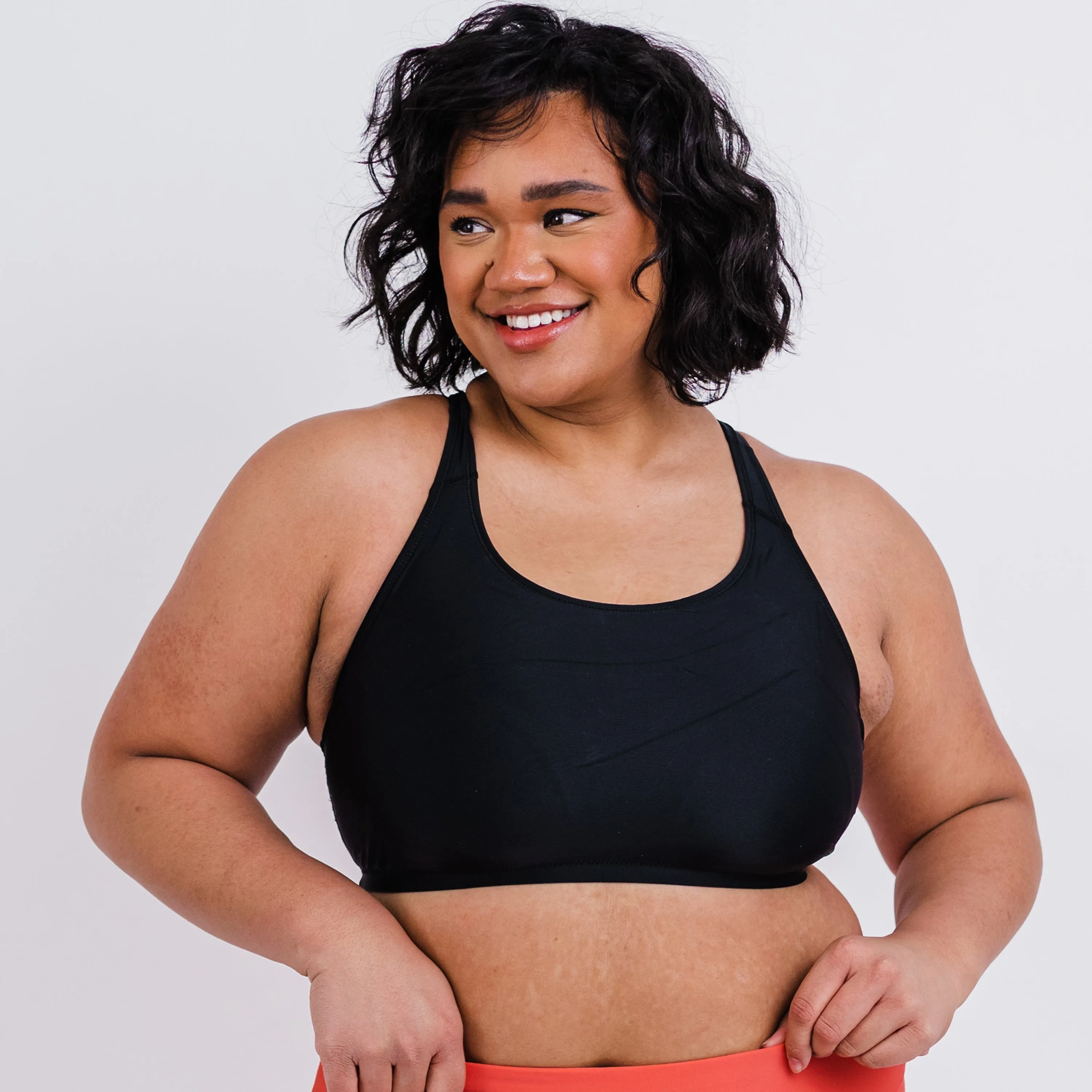 Plus-Size Racerback Bade-BH für Damen