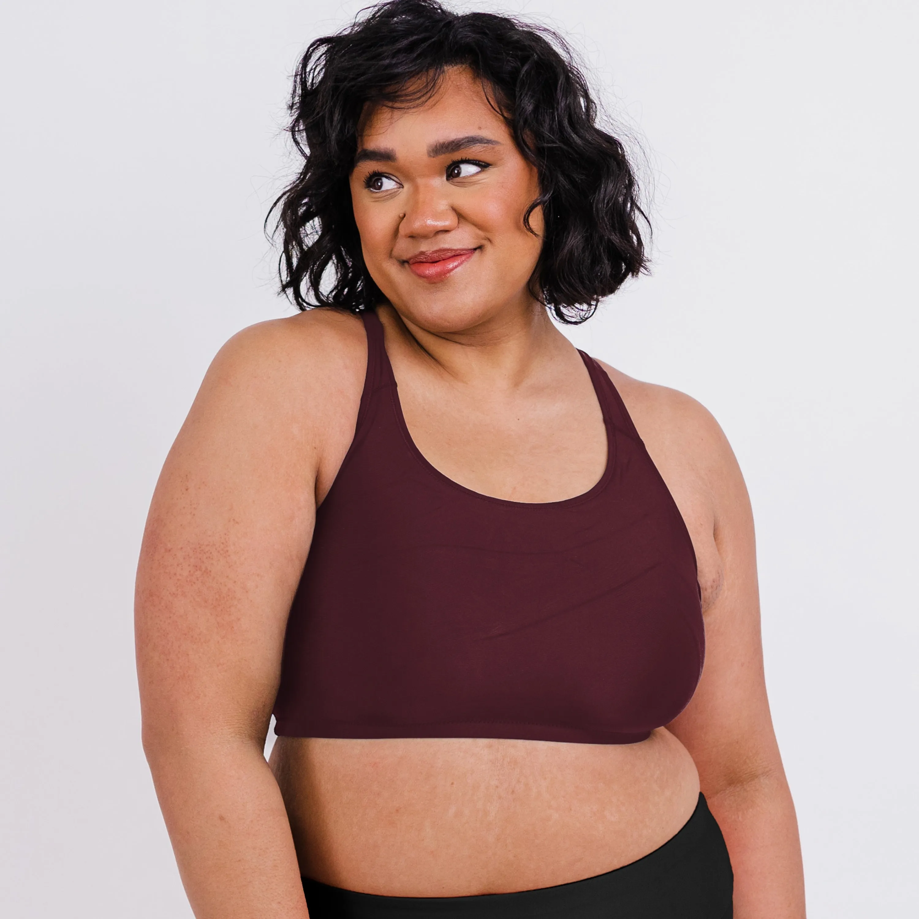 Plus-Size Racerback Bade-BH für Damen