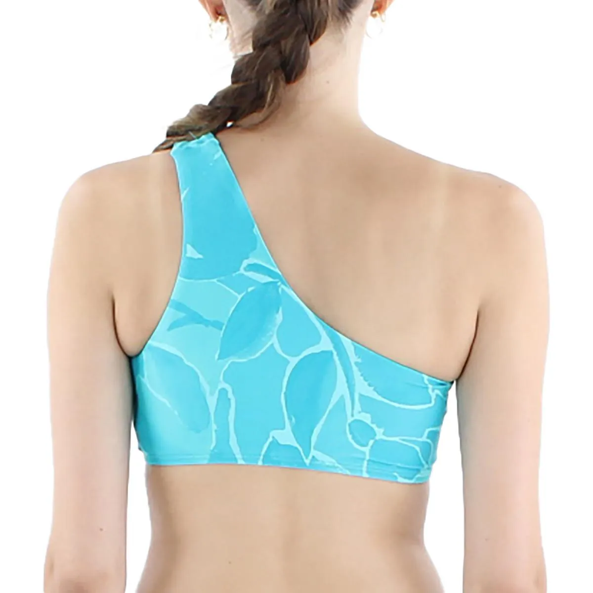 Damen Bikini-Oberteil aus bedrucktem Nylon