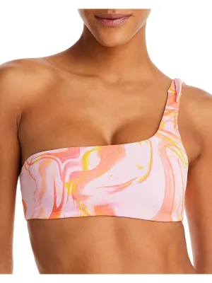 Damen Bikini-Oberteil aus bedrucktem Nylon