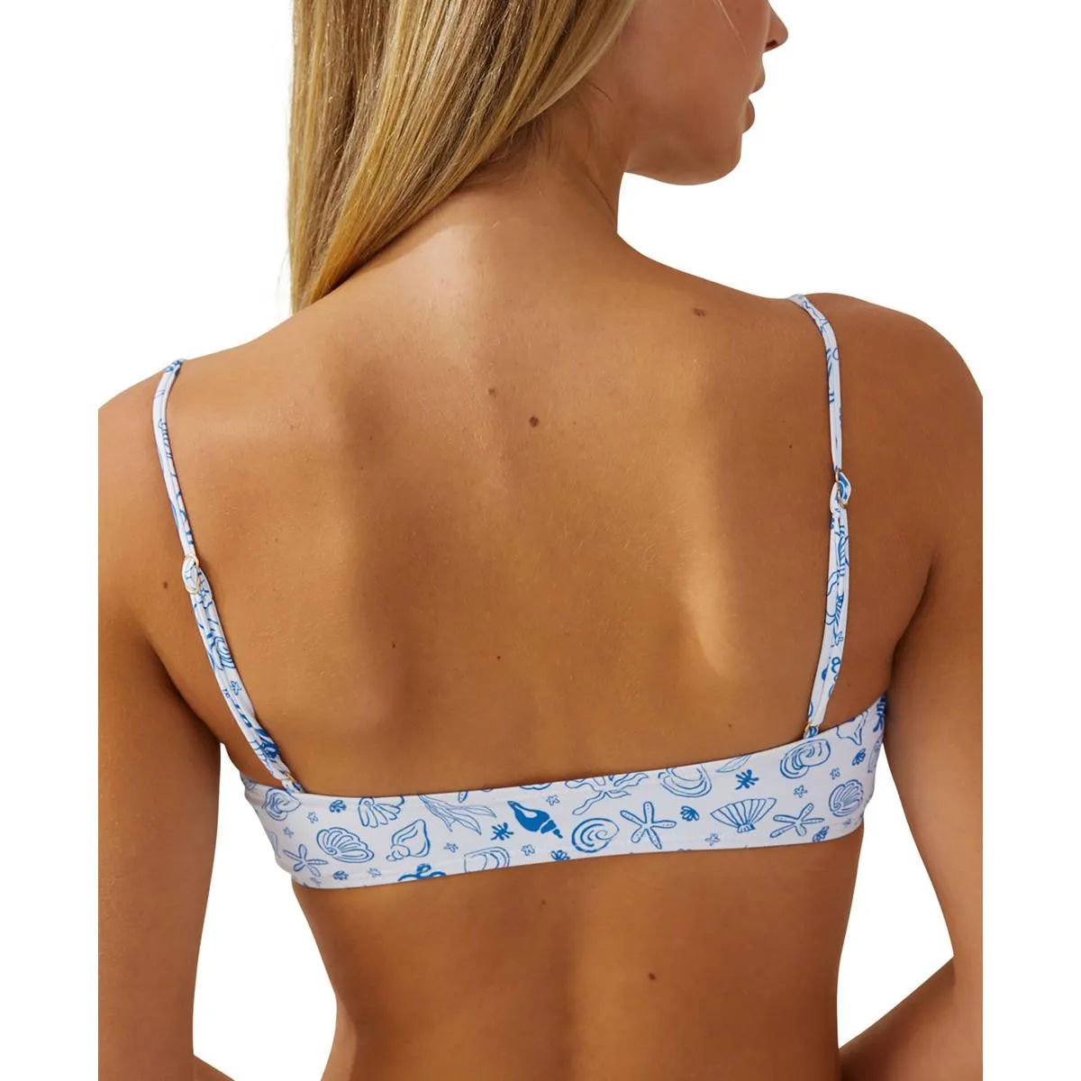 Damen Bikini-Oberteil mit bedrucktem, herausnehmbarem Polster