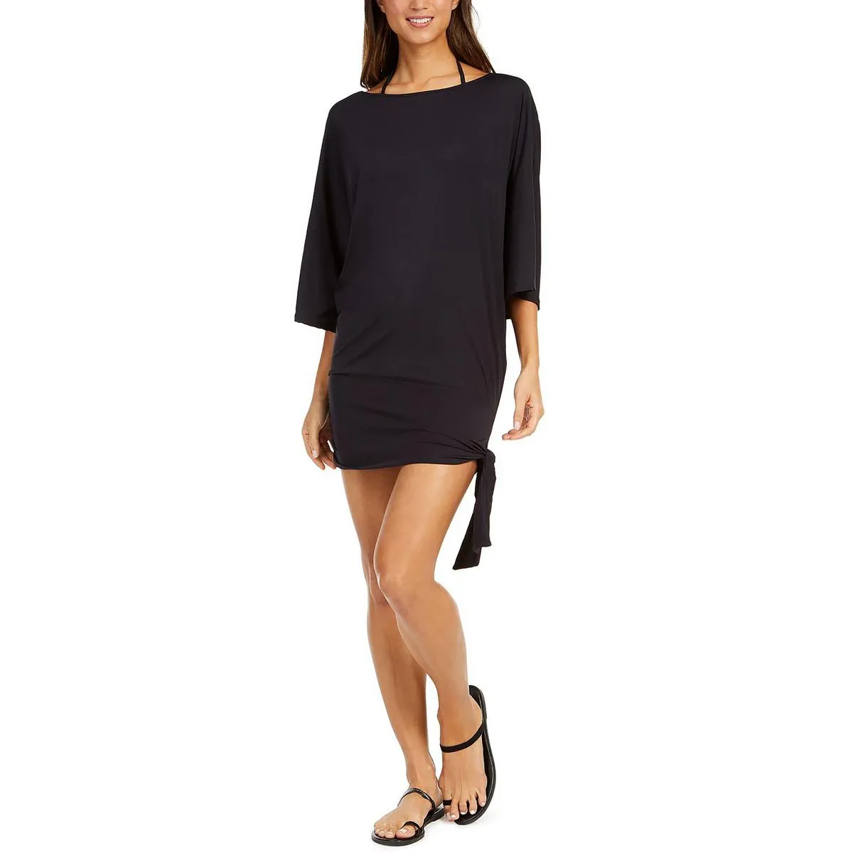 Damen-Seitenbindung-Kleid Überwurf