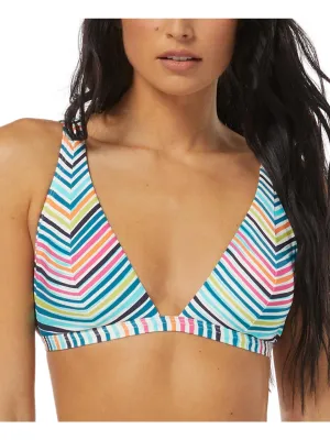 Damen Bikini Oberteil mit Streifen und Futter