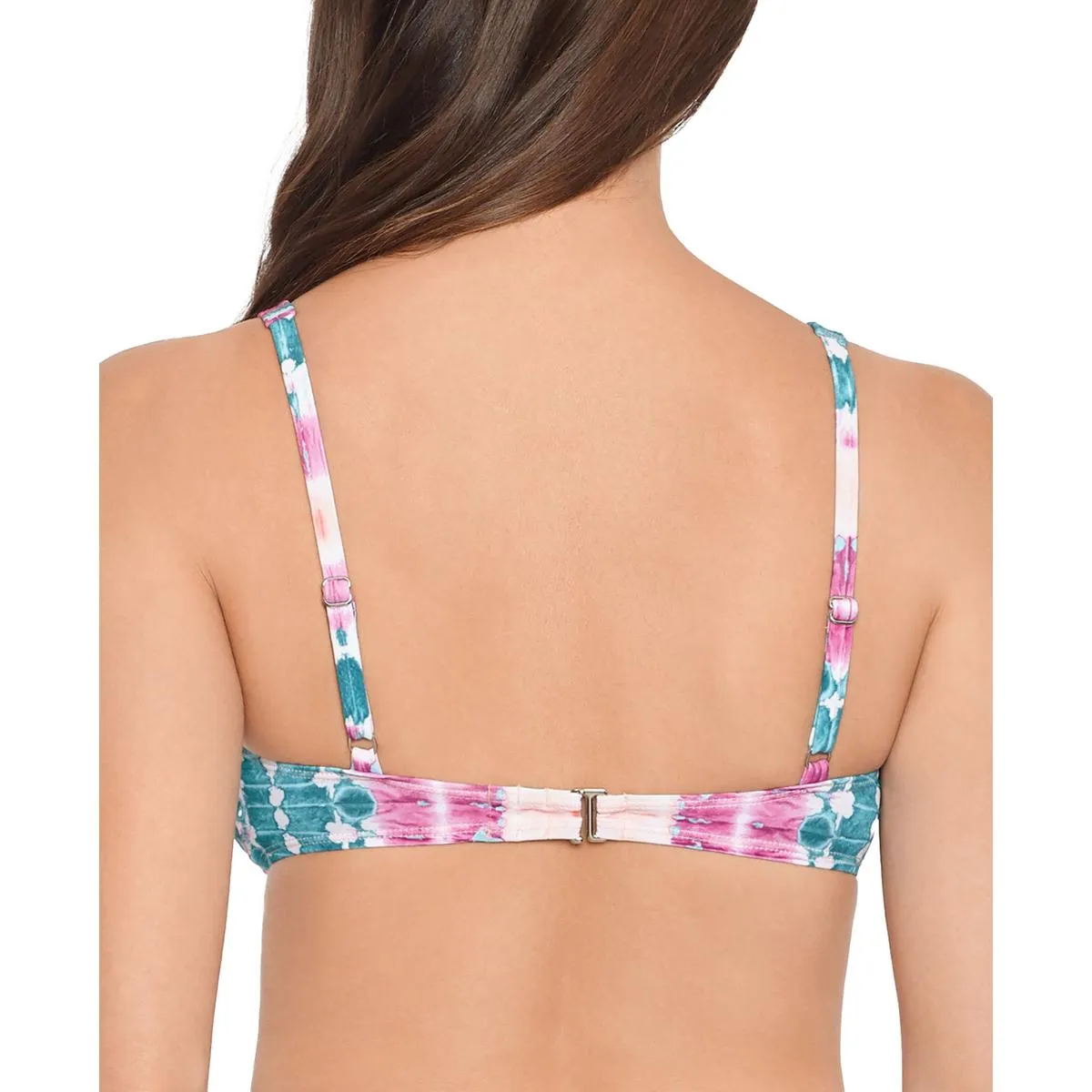 Damen Bikini Oberteil mit V-Draht und Streifen