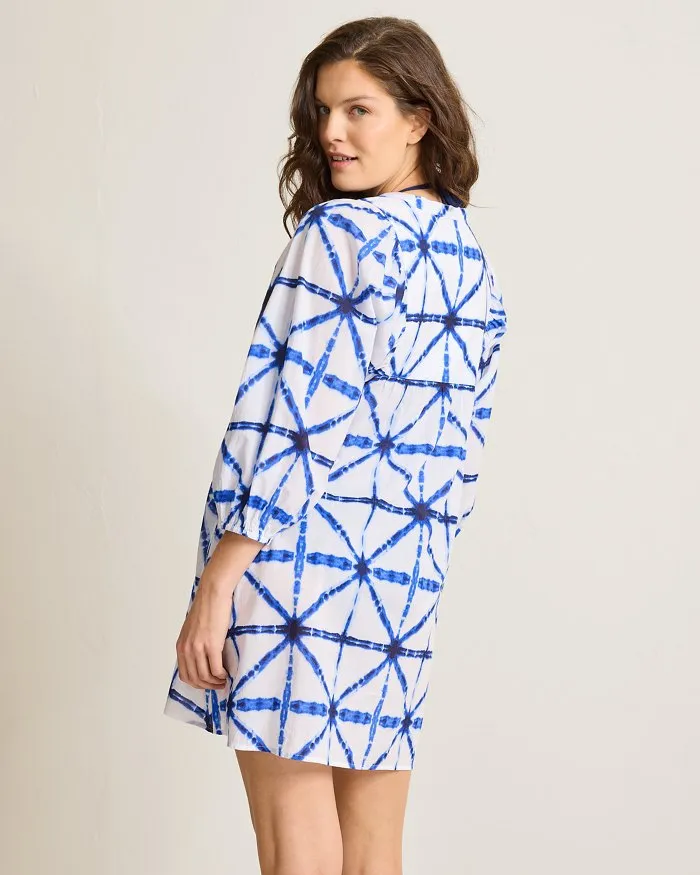 Damen Tommy Bahama Bademode Tommy Bahama Catalina Coast Shibori Kleid Badebekleidung - Paradiso Blau