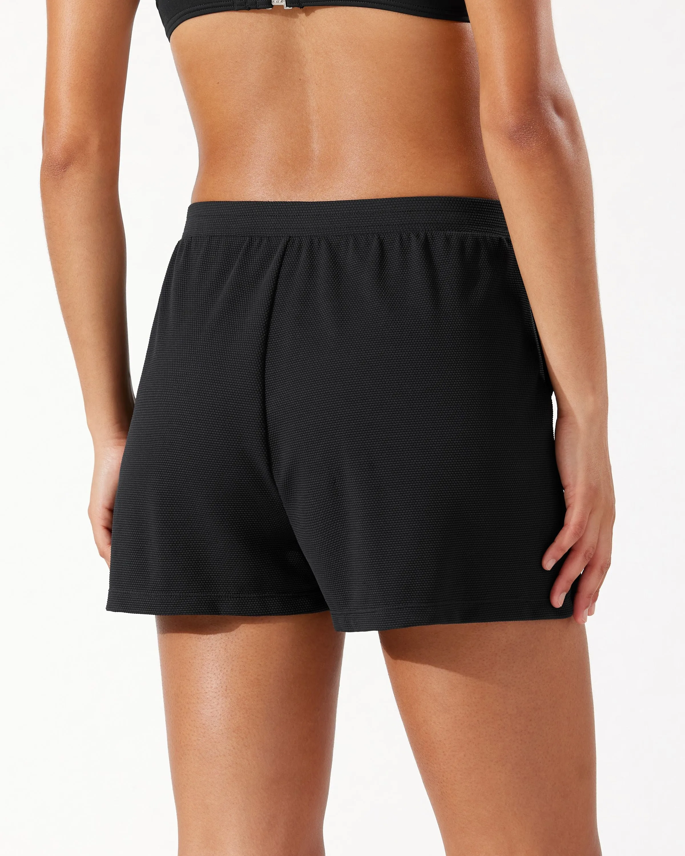 Damen Tommy Bahama Bademode Tommy Bahama Island Cays Überzieh-Shorts Badebekleidung - Schwarz *