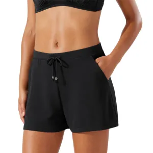Damen Tommy Bahama Bademode Tommy Bahama Island Cays Überzieh-Shorts Badebekleidung - Schwarz *