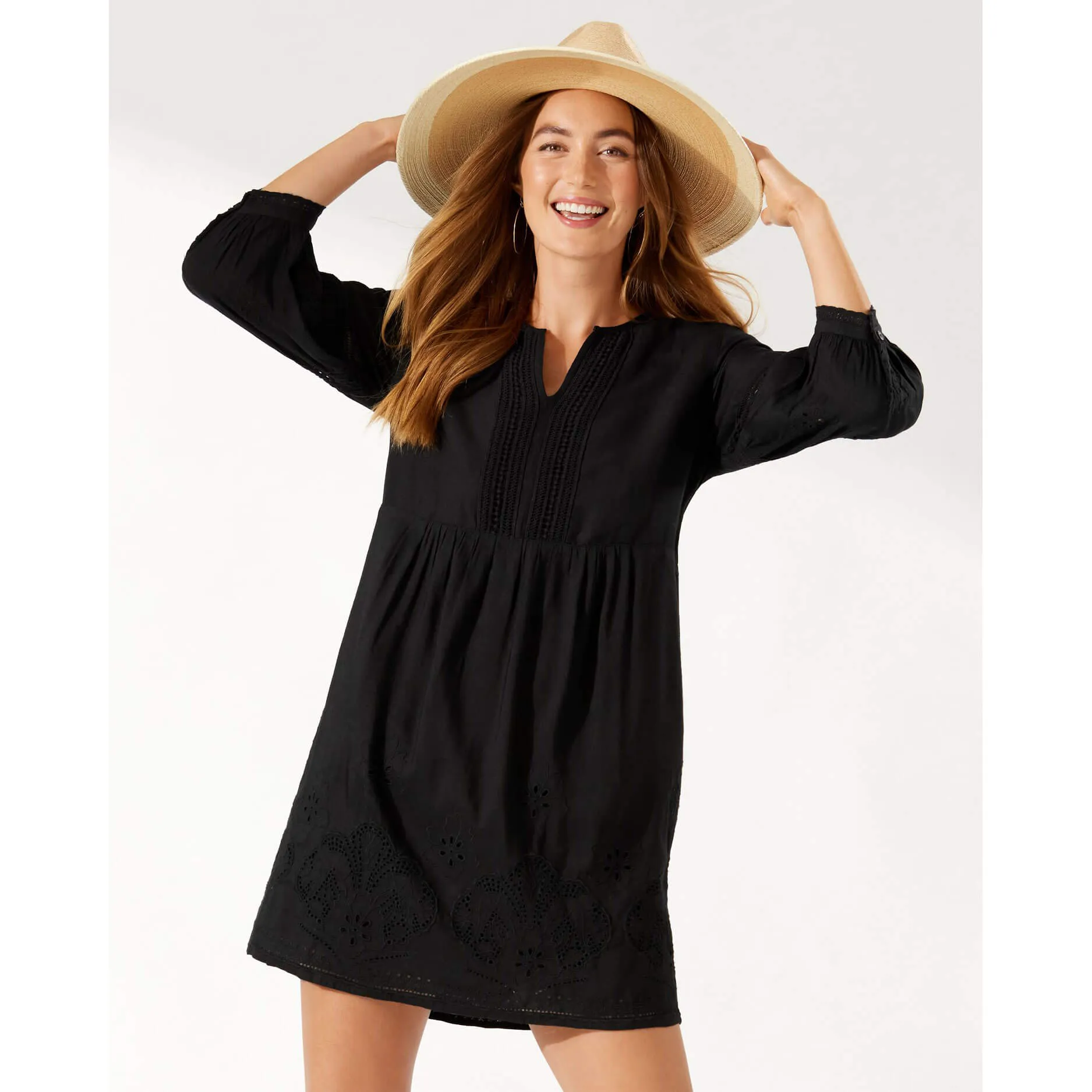 Damen Tommy Bahama Bademode Tommy Bahama St. Lucia Trägerkleid als Cover-up - Schwarz