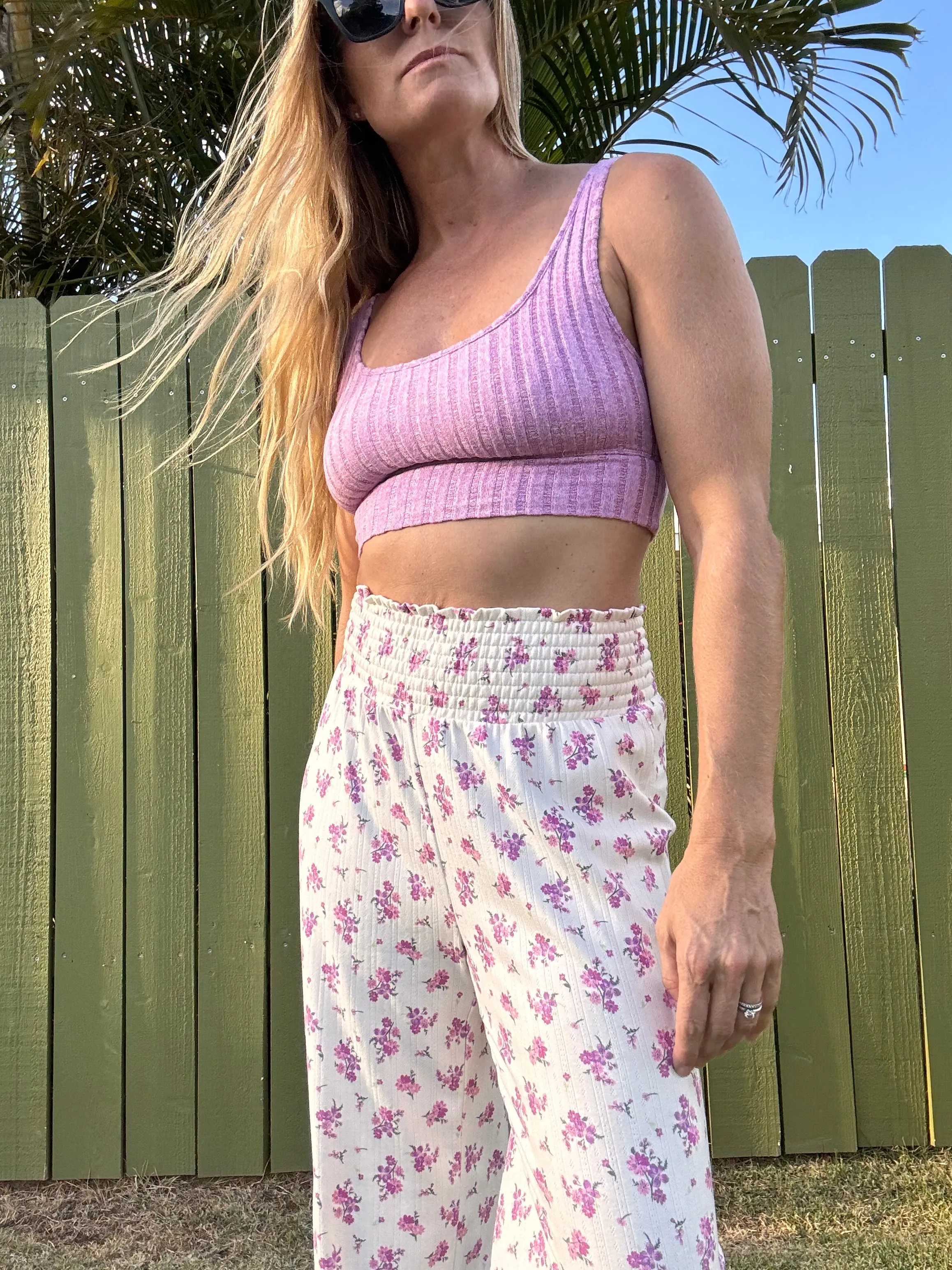 ZSUPPLY Zoe Rippen-Tank-BH - Violetter Edelstein