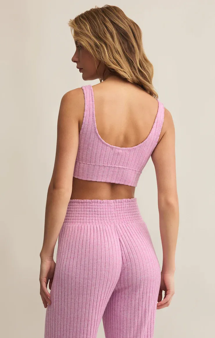 ZSUPPLY Zoe Rippen-Tank-BH - Violetter Edelstein